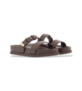 A|X Armani Exchange Bruine Sabot Sandalen