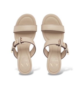 A|X Armani Exchange Zachte beige sandalen