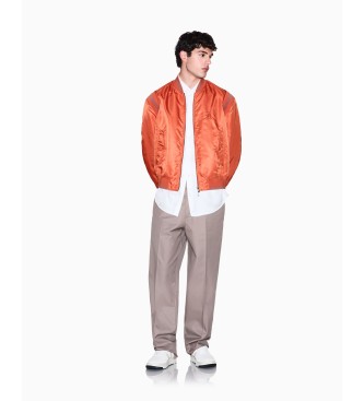 A|X Armani Exchange Camicia dal taglio regolare in twill di viscosa bianco