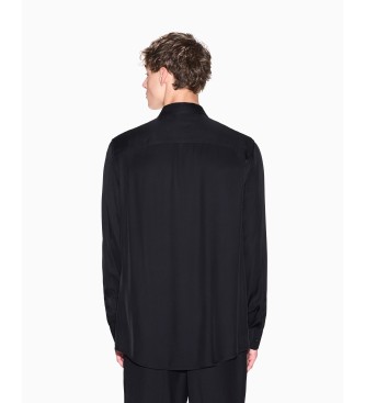 A|X Armani Exchange Camisa cl�ssica preta