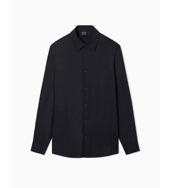 A|X Armani Exchange Camisa cl�ssica preta