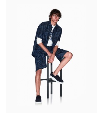 A|X Armani Exchange Camicia di jeans blu marino