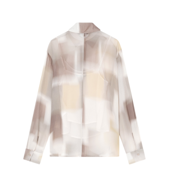 A|X Armani Exchange Horizon Print multicolour overhemd