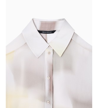 A|X Armani Exchange Horizon Print multicolour overhemd
