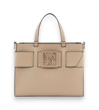 A|X Armani Exchange Bolso Shopping marr�n