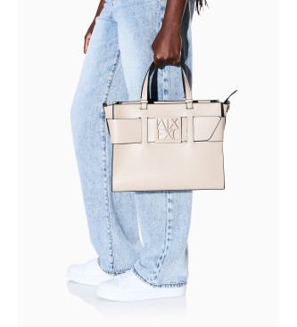 A|X Armani Exchange Bolso Shopping marr�n