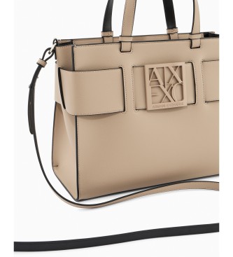 A|X Armani Exchange Bolso Shopping marr�n
