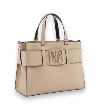 A|X Armani Exchange Bolso Shopping marr�n