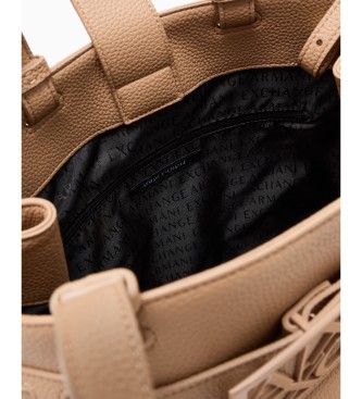 A|X Armani Exchange Bolso Textura beige