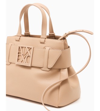 A|X Armani Exchange Bolso Textura beige