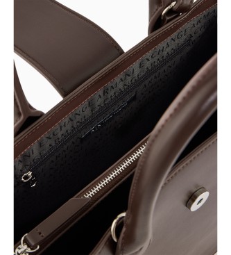 A|X Armani Exchange Bolso Classic marrón