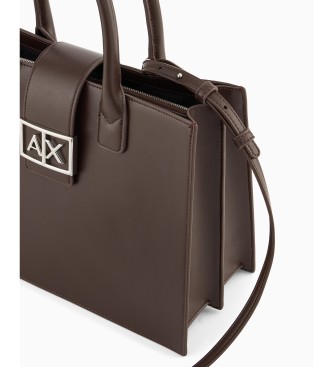 A|X Armani Exchange Bolso Classic marrón