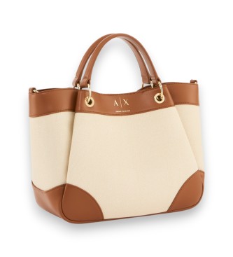 A|X Armani Exchange Świeża beżowa torba