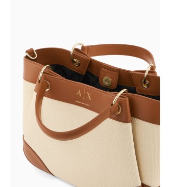 A|X Armani Exchange Świeża beżowa torba