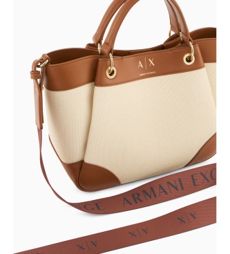 A|X Armani Exchange Świeża beżowa torba