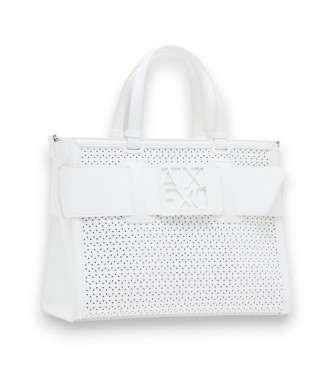 A|X Armani Exchange Worek na wiatr biały