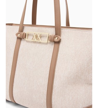 A|X Armani Exchange Beżowa torebka Equilibrio