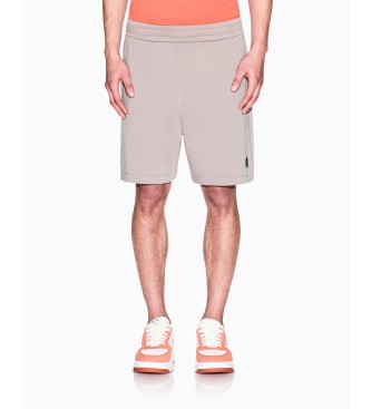 A|X Armani Exchange Bermuda in cotone con logo laterale taupe
