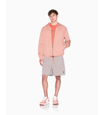 A|X Armani Exchange Bermuda in cotone con logo laterale taupe