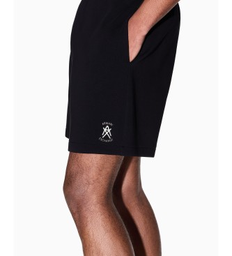 A|X Armani Exchange Bermuda in cotone con logo laterale nero
