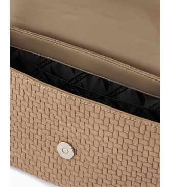 A|X Armani Exchange Wietrzna beżowa torba