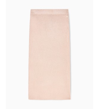 A|X Armani Exchange High Waisted midi skirt nude