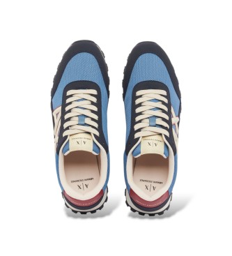A|X Armani Exchange Baskets d�contract�es logo bleu