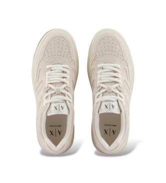 A|X Armani Exchange Sapatilhas Modern Low-Top bege