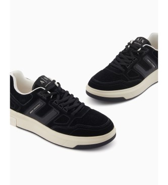 A|X Armani Exchange T�nis de cano baixo preto