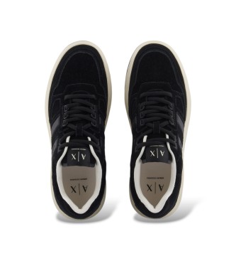 A|X Armani Exchange T�nis de cano baixo preto