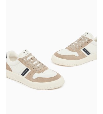 A|X Armani Exchange T�nis de material misto castanho
