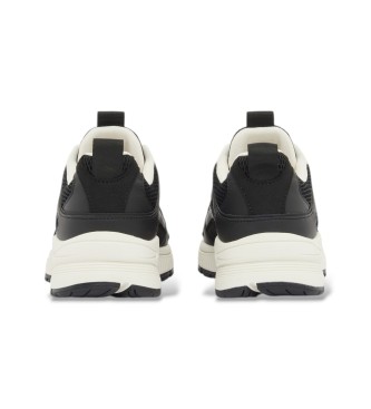 A|X Armani Exchange Sneakers in rete con microcamoscio nero