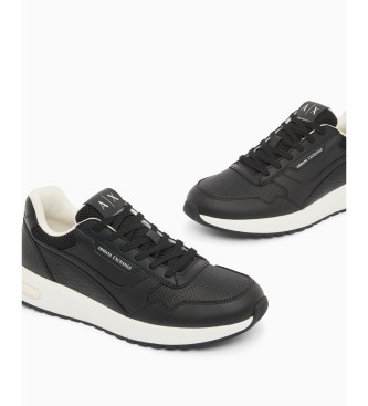 A|X Armani Exchange Sapatilhas Perfuradas preto