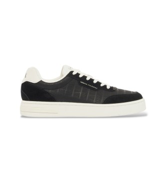 A|X Armani Exchange Sneakers urbane con inserti in camoscio nero