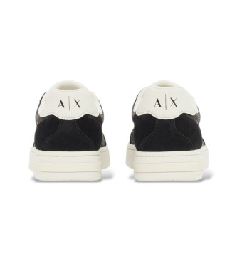 A|X Armani Exchange Sneakers urbane con inserti in camoscio nero