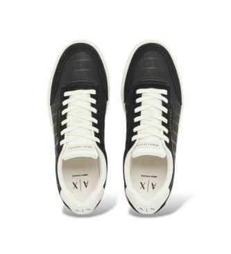 A|X Armani Exchange Sneakers urbane con inserti in camoscio nero