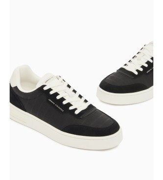 A|X Armani Exchange Sneakers urbane con inserti in camoscio nero