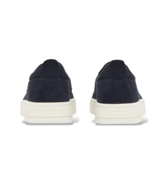 A|X Armani Exchange Sneakers slip-on in camoscio con fascetta blu marino