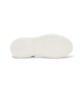 A|X Armani Exchange White vintage effect sneakers