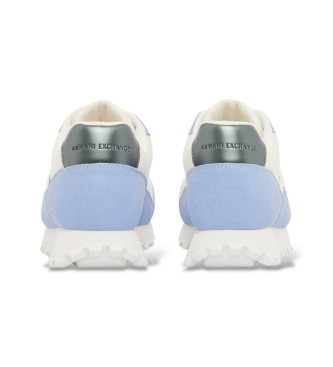 A|X Armani Exchange Baskets avec panneaux en mesh et semelle en caoutchouc texturé bleu