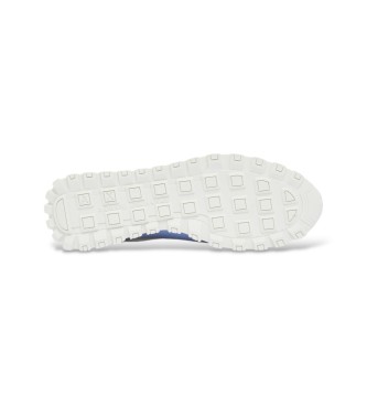A|X Armani Exchange Baskets avec panneaux en mesh et semelle en caoutchouc texturé bleu