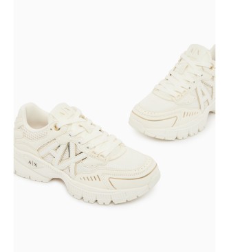 A|X Armani Exchange Sapatilhas tuck branco
