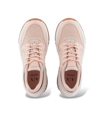 A|X Armani Exchange Sapatilhas de estilo desportivo cor-de-rosa