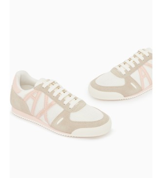 A|X Armani Exchange Lace-up sneakers with white rubber sole