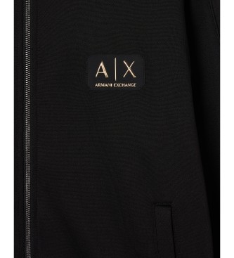 A|X Armani Exchange Black hooded sweatshirt
