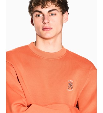 A|X Armani Exchange Crewneck regular fit sweatshirt orange
