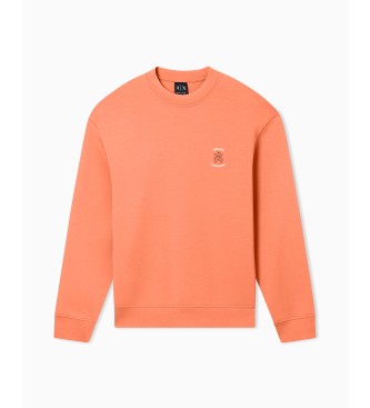 A|X Armani Exchange Crewneck regular fit sweatshirt orange
