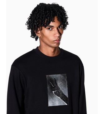 A|X Armani Exchange Morden Graphic Sweatshirt noir