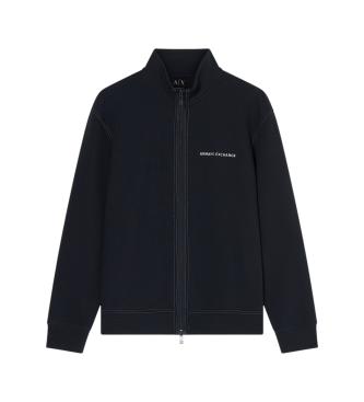 A|X Armani Exchange Sweatshirt Mock neck Deep navy