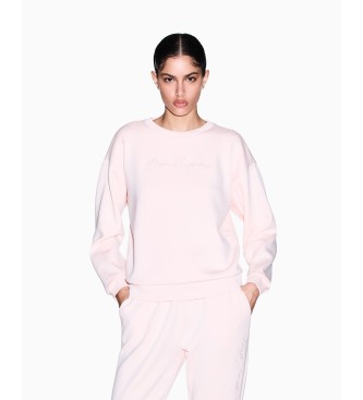 A|X Armani Exchange Felpa casual rosa premium